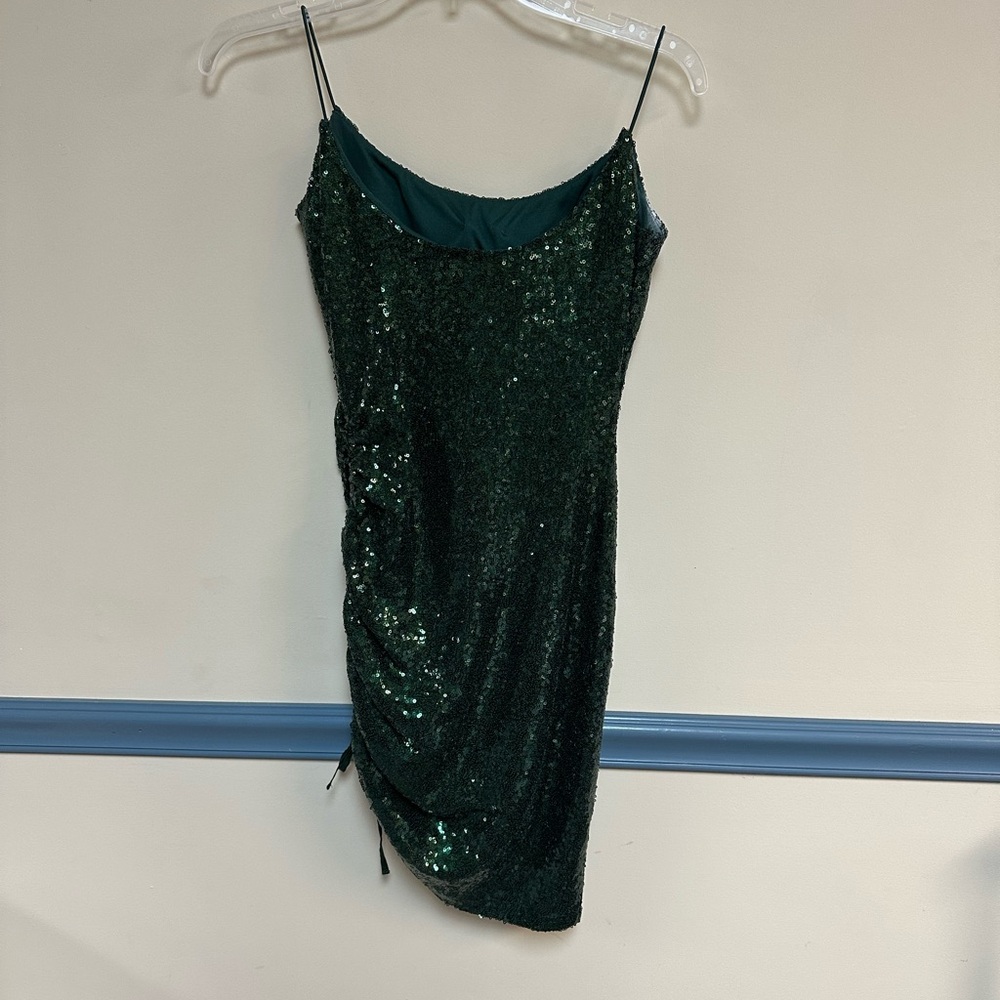 Windsor Sparkling Green sequined Mini Dress